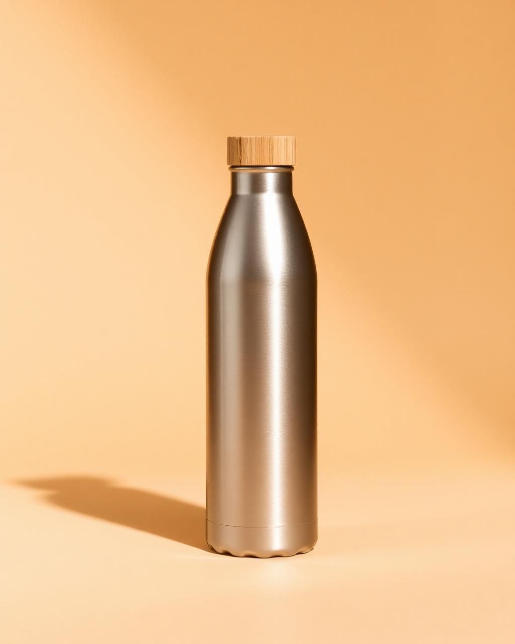 Botella ecológica personalizada de acero reciclado