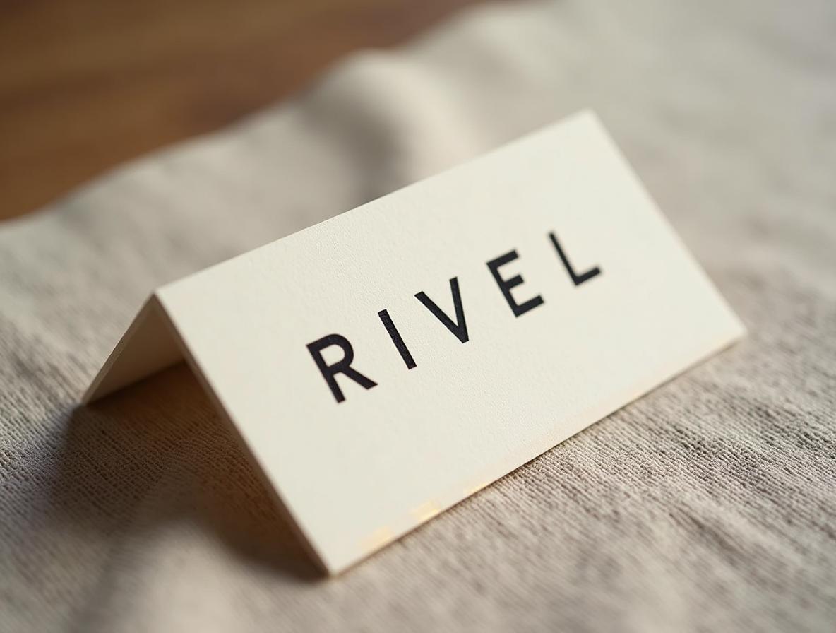 Detalle macro de tarjeta de visita en papel algodón con impresión en negro mate y foil dorado