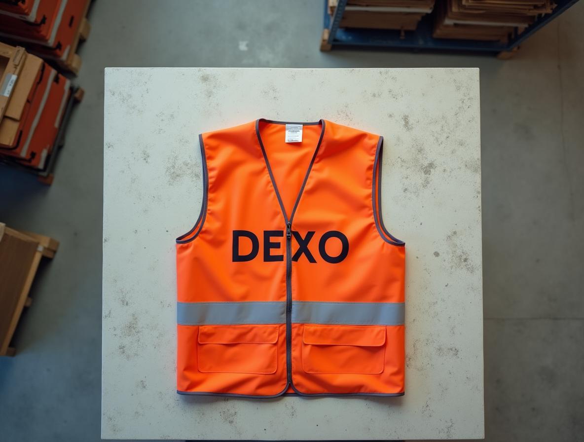 Chaleco técnico personalizado con logo corporativo para trabajadores de planta industrial